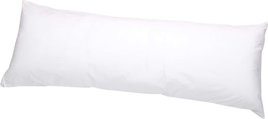 Amazon Basics Standard Breathable 100% Cotton Hypoallergenic Pillow Protector with Zipper, Machine Washable, White, 27 x 21 Inches, Pillows Not Included
