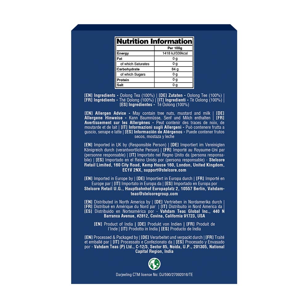 VAHDAM High Mountain Oolong Teabags(100 Count)High Grown, In Pyramid Teabag