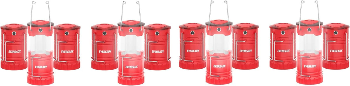 Eveready LED Camping Lantern 360 PRO, Super Bright Tent Lights, IPX4 Water Resistant LED Lanterns for Power Outage Hurricane Preparedness, (Batteries Included)