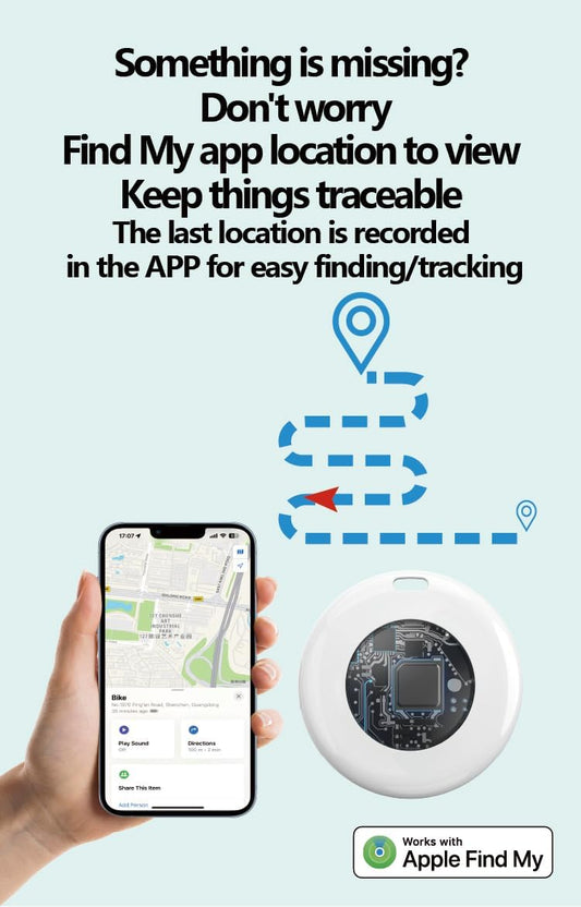 Smart Bluetooth Luggage Tracker Tag for Apple Find My & Google Find Hub