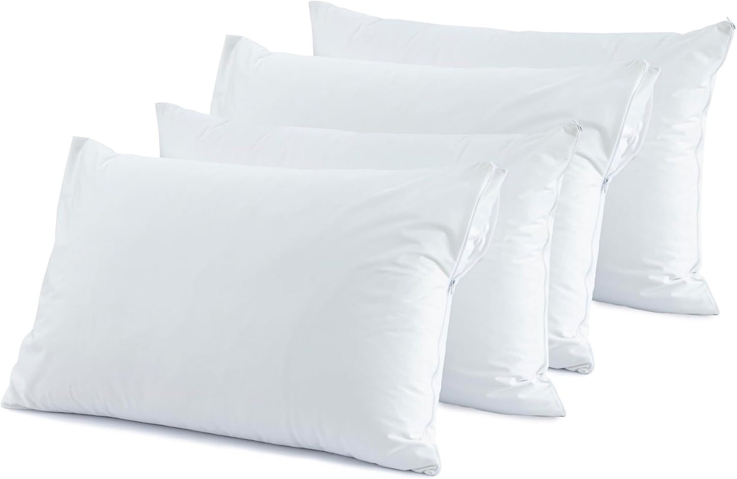 Dreamology Pillow Protectors with Zipper Queen Size,2 Pack,Bed Bug Proof