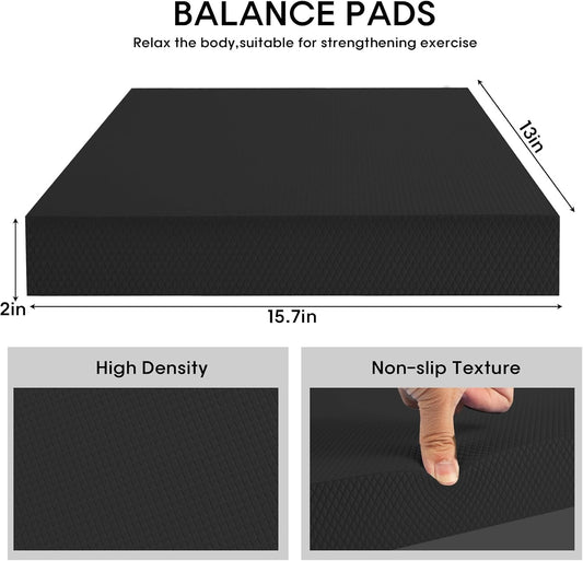 Exercise Balance Pad,Balance Foam Mat for Physical Therapy Equipment & Strength Stability Training, Slip Resistant Foam Mat for Yoga, Pilates, Meditation,Gardening knee pads