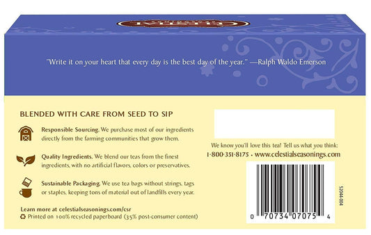 Celestial Seasonings Herb Tea True Blueberry 20 Bag (Pack of 2)