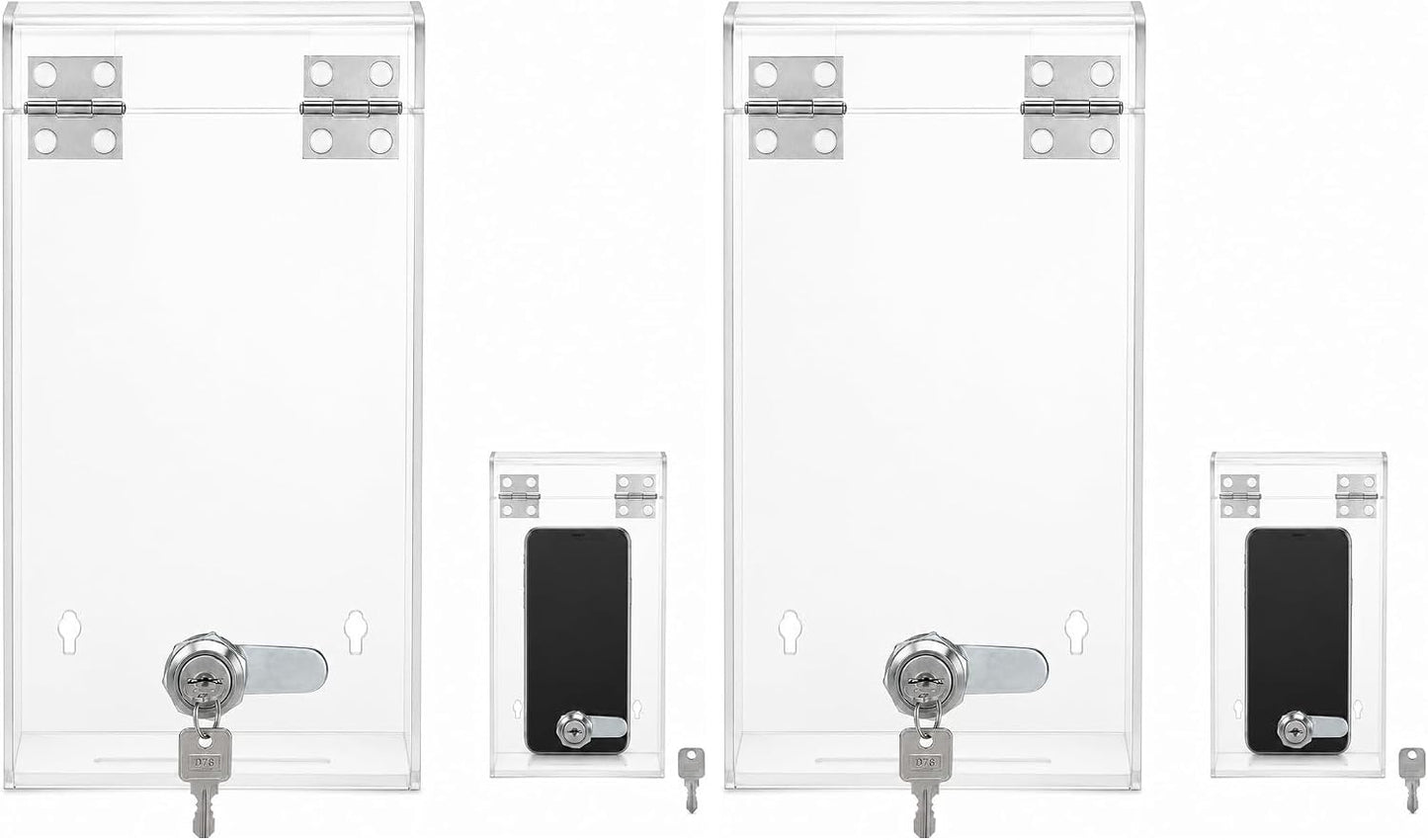 Zerodeko 1PC Key Lock Box Cellphone Case Clear Cell Phone Lock Box Phone Locker Box Self-control Smartphone Holder Mobile Phone Case for Parents to Get More Focused Cellphone Case Lockbox