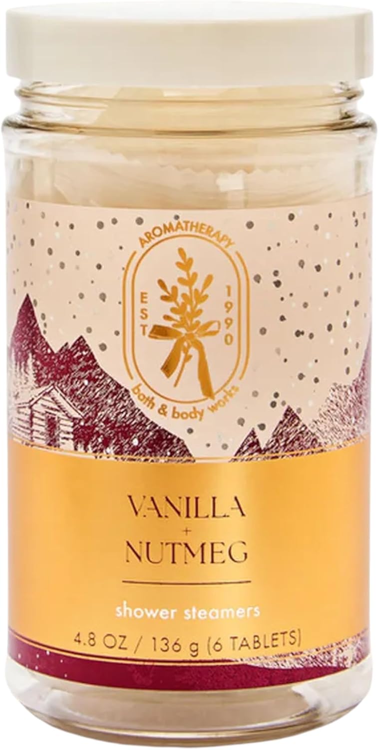 Bath & Body Works Aromatherapy Shower Steamers 4.8 OZ / 136 G Bottle (6 Tablets) (Eucalyptus Spearmint)