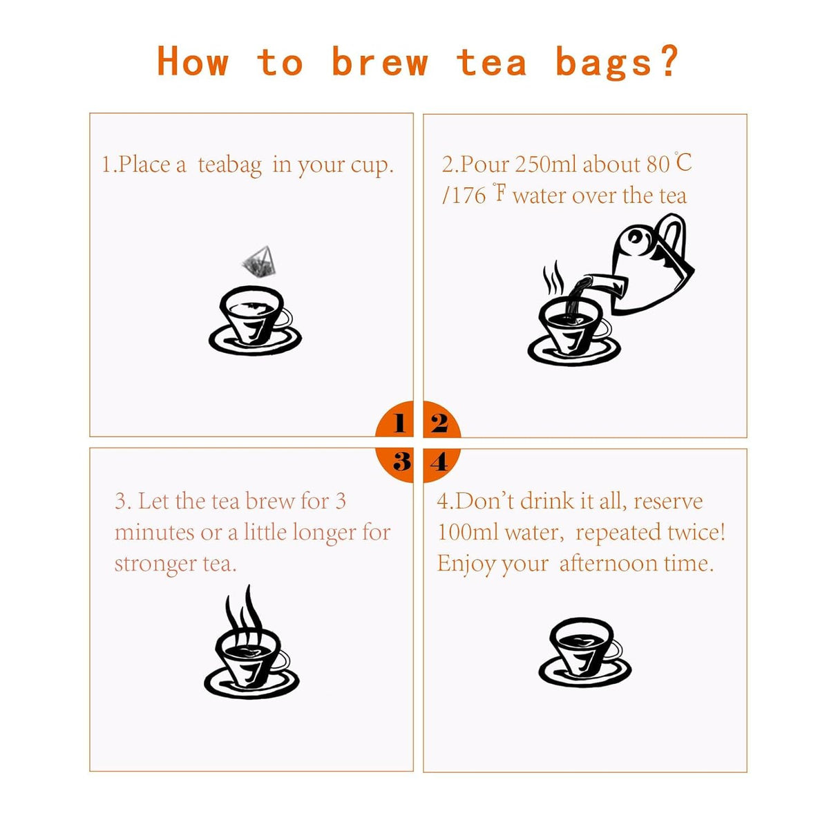 XIEJINJI Premium Oolong Tea, Taiwan Dongding Oolong TeaBags, 3.2g x 50 Count, High Mountain Tea, No Sugar & No Additives, Low-Caffeine, Eco-Conscious Tea Bags, Resealable Bag