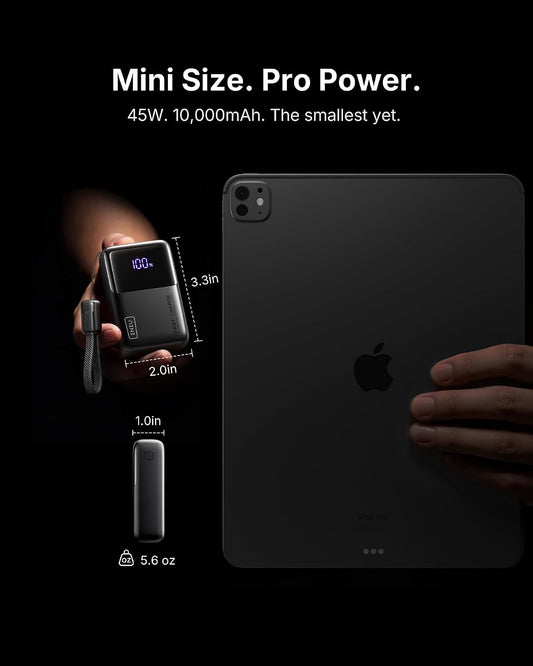 INIU Mini Portable Charger, Small 10000mAh 45W Fast Charging Power Bank