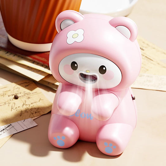 Clip-On Food Table Fan for Noodle Coffee Tea (Pink)