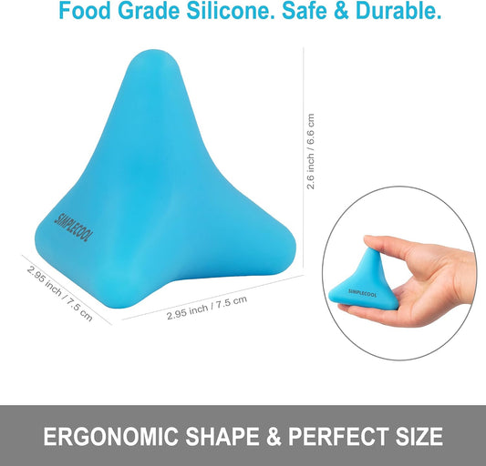 Manual Trigger Point Massage Tool Small Massager Ball 3″×2.6″ Blue