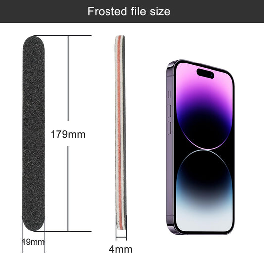 RedFlow Nail Buffer Set Contains 52 Nail Files, Double Sided 100/180 Grit Nail Files, Nail Buffering Files for Home and Salon Use (52 Pack)