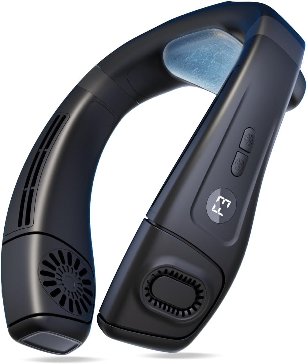 Neck Fan 5200mAh Portable Neck Air Conditioner with Cooling Plate