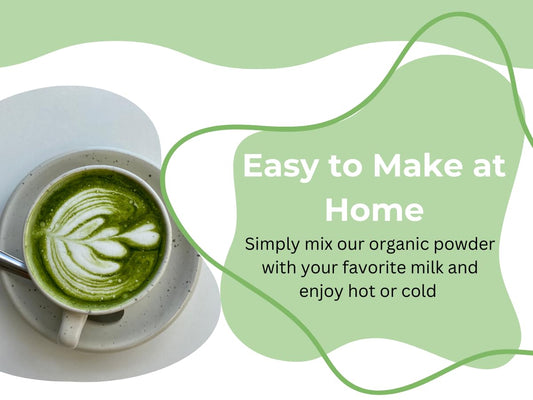 Matcha Kari Organic Sweetened Matcha Latte Mix - Cafe Style - 2.2 lb | Organic sweetened matcha green tea latte powder, cafe-style, just add milk or water, hot or iced, easy mix, 2.2 lb/1 kg