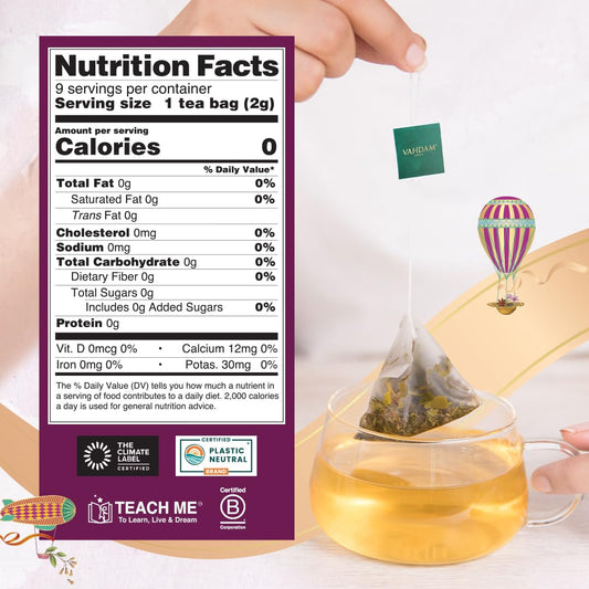 Limited Edition - Mothers Day Gifts for Mom from Son, Daughter | Assorted Tea Gift Set - 9 Tea Variety Pack | Long Leaf Pyramid Tea Bags | Mothers Day Gifts for Mom/Grandmother | VAHDAM