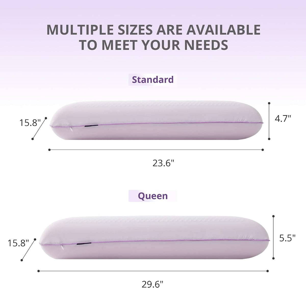 EGOHOME Cooling Gel Memory Foam Pillow, Reversible Design, Neck Support
