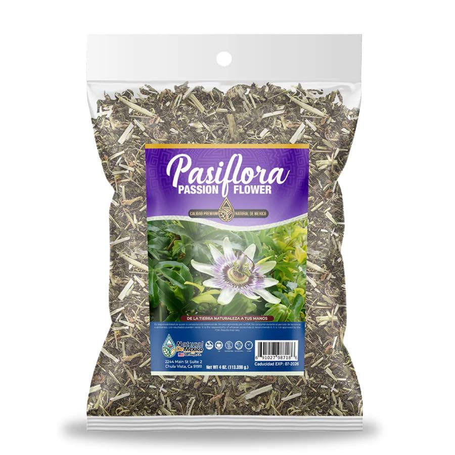Passion Flower Pasiflora Herb Herbal Tea 4 oz.-113g Natural Mexican Herb Hierba Wild Crafted Natural De Mexico