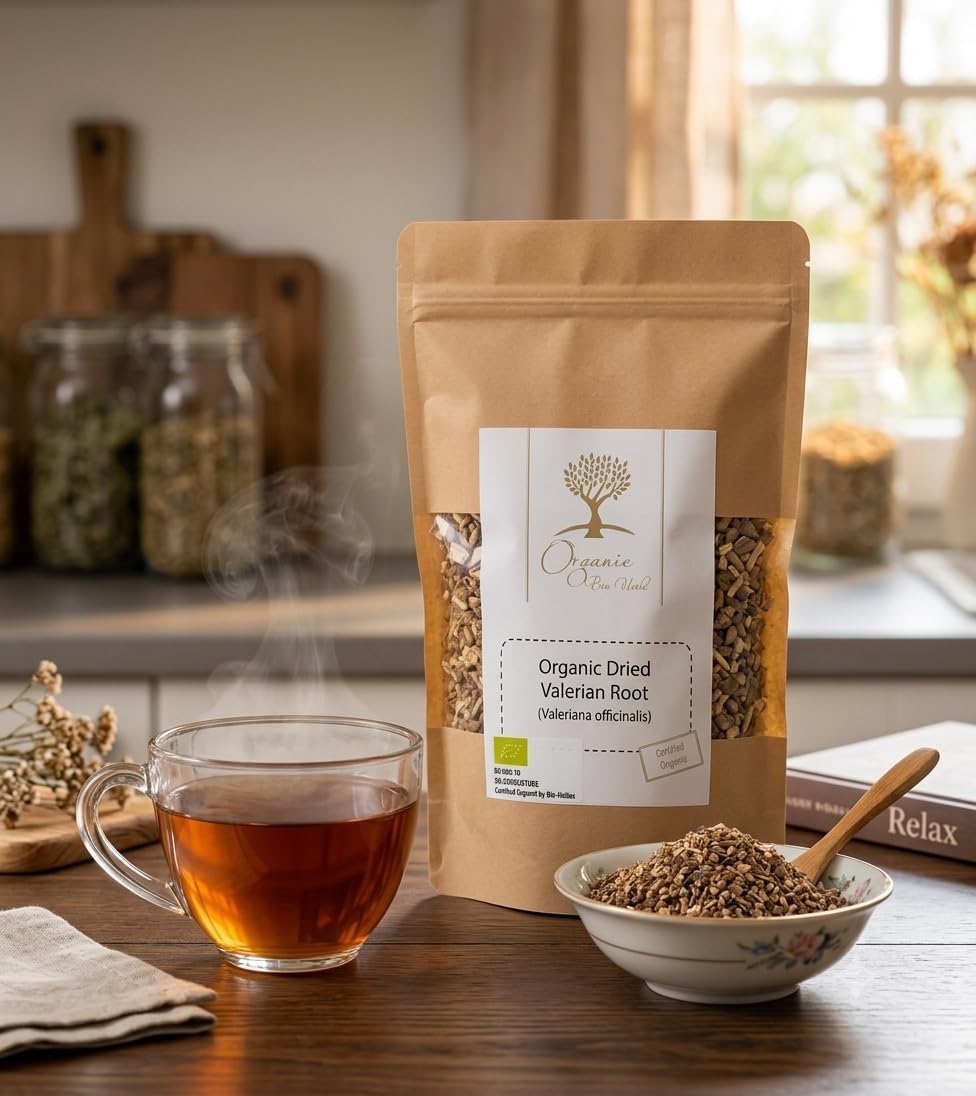 Organic Dried Valerian Root 2 oz – Valeriana Officinalis – Natural Herbal Supplement – Non-GMO, Vegan, Kosher, No Fillers, Caffeine-Free