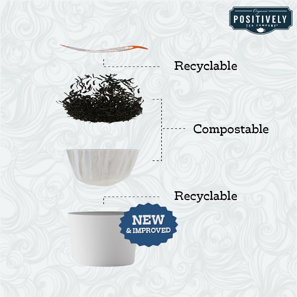 Positively Tea, Organic Earl Grey De La Crème, K-Cup® Compatible, 24 Pods