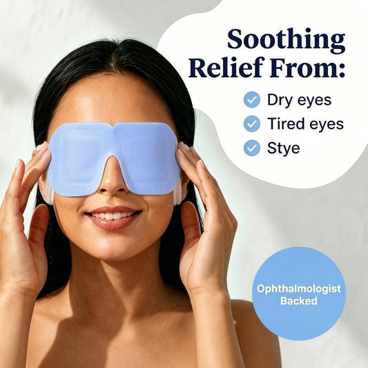 30 Pack Self-Heating Steam Eye Masks for Dry Eyes: Moist Heat Warm Compress