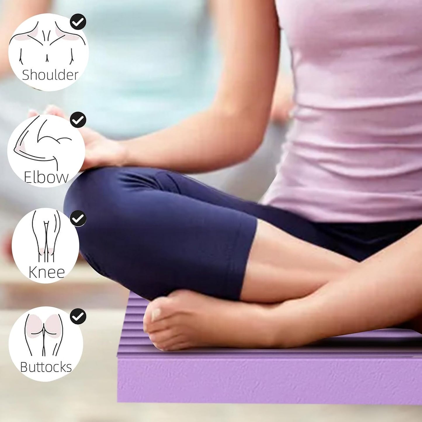 Extra Large Foam Balance Pad, Non-Slip Foam Mat for Yoga & Balance Strength Training, Knee Pad for Physical Therapy