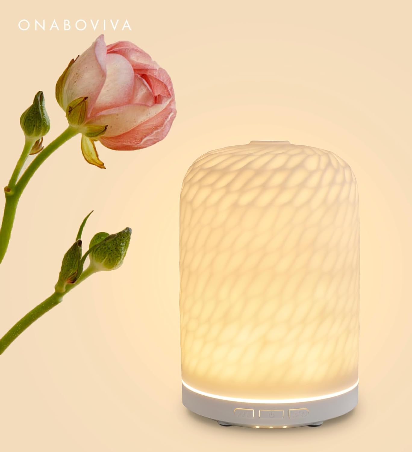 Essential Oil Diffuser - 2.4MHz Ultrasonic Glass Diffuser with Pulse/Continuous Mist & Night Light, Waterless Auto-Off, Silent Aromatherapy Diffuser for Home, Office, Yoga, Spa, Gifts & Home Decor.