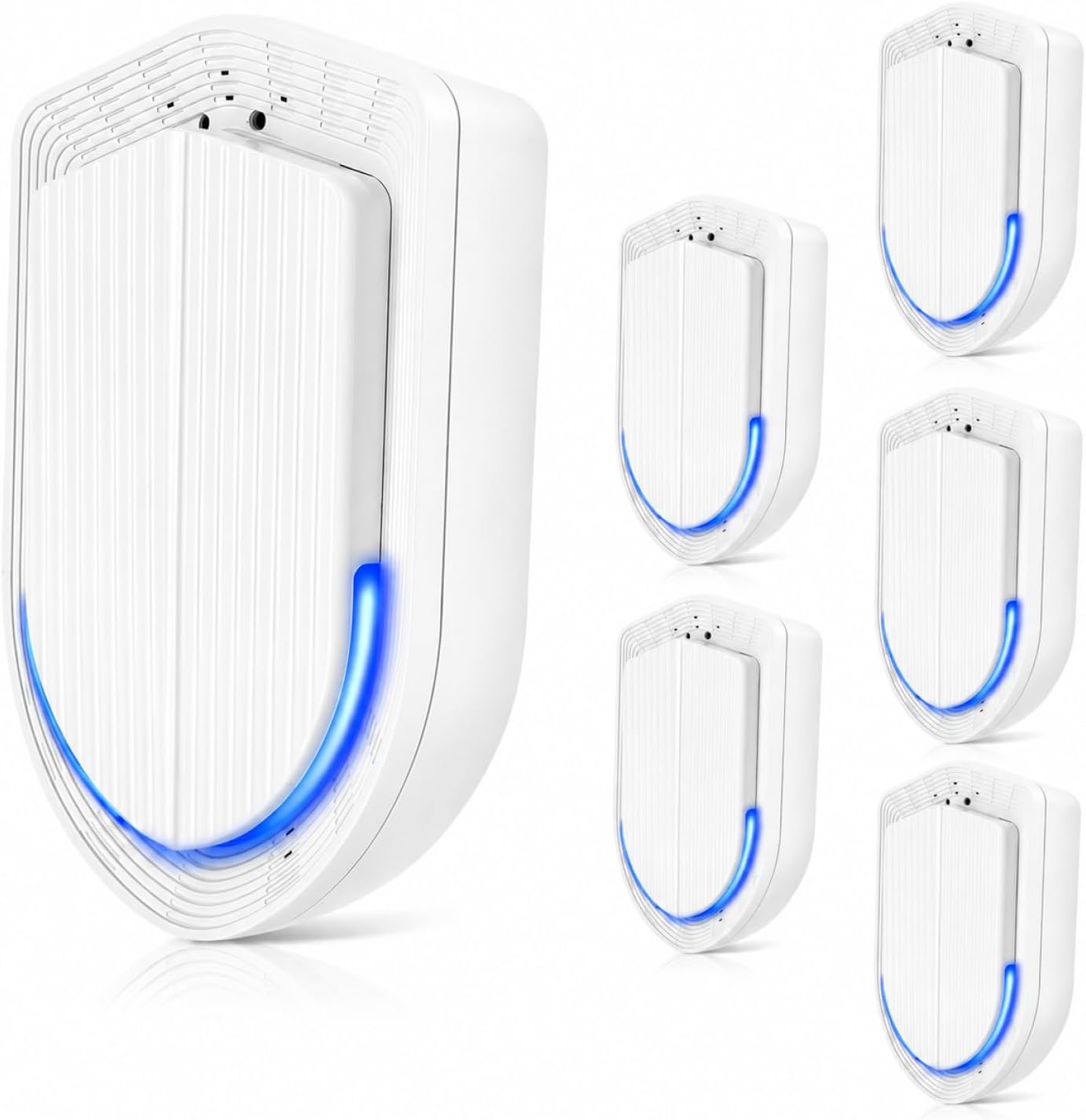 Plug In Air Ionizers - 2 Pack Negative Ion Technology Air Purifier, Quiet Mini Air Freshener for Home, Bedroom, Office, Basement - Portable Air Purifiers for Odor, Dust, Smoke, Pet Smell White
