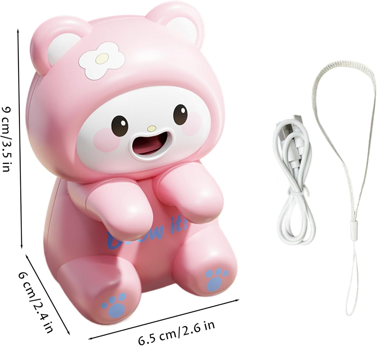 Mini Food Cooling Fan, Clip-on White