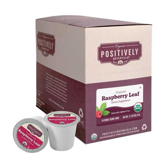 Positively Botanicals, Organic Raspberry Leaf, K-Cup® Compatible, 24 Pods