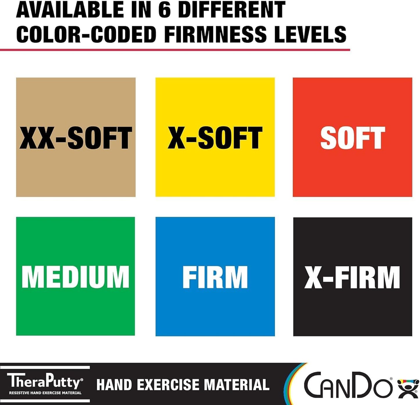 CanDo Theraputty Plus Hand Exercise Putty for Rehabilitation, Exercises, Hand Thearpy, Occupational Therapy, Hand Strengthening, Improve Motor Skills, Stress Relief 1-Pound Soft