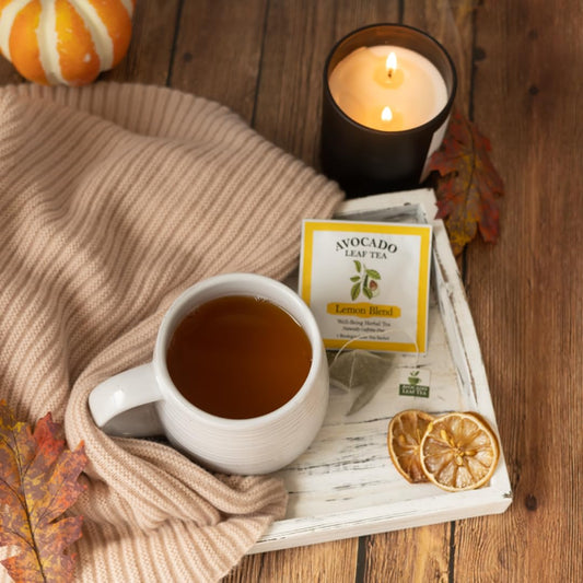 Avocado Leaf Tea Sampler Set | 4 Sachets - 8 Full Flavored Cups | Caffeine Free | Cold Brew or Hot Tea | Healthy Tea | Gift Tea Set | Immune Booster | Assorted Teas