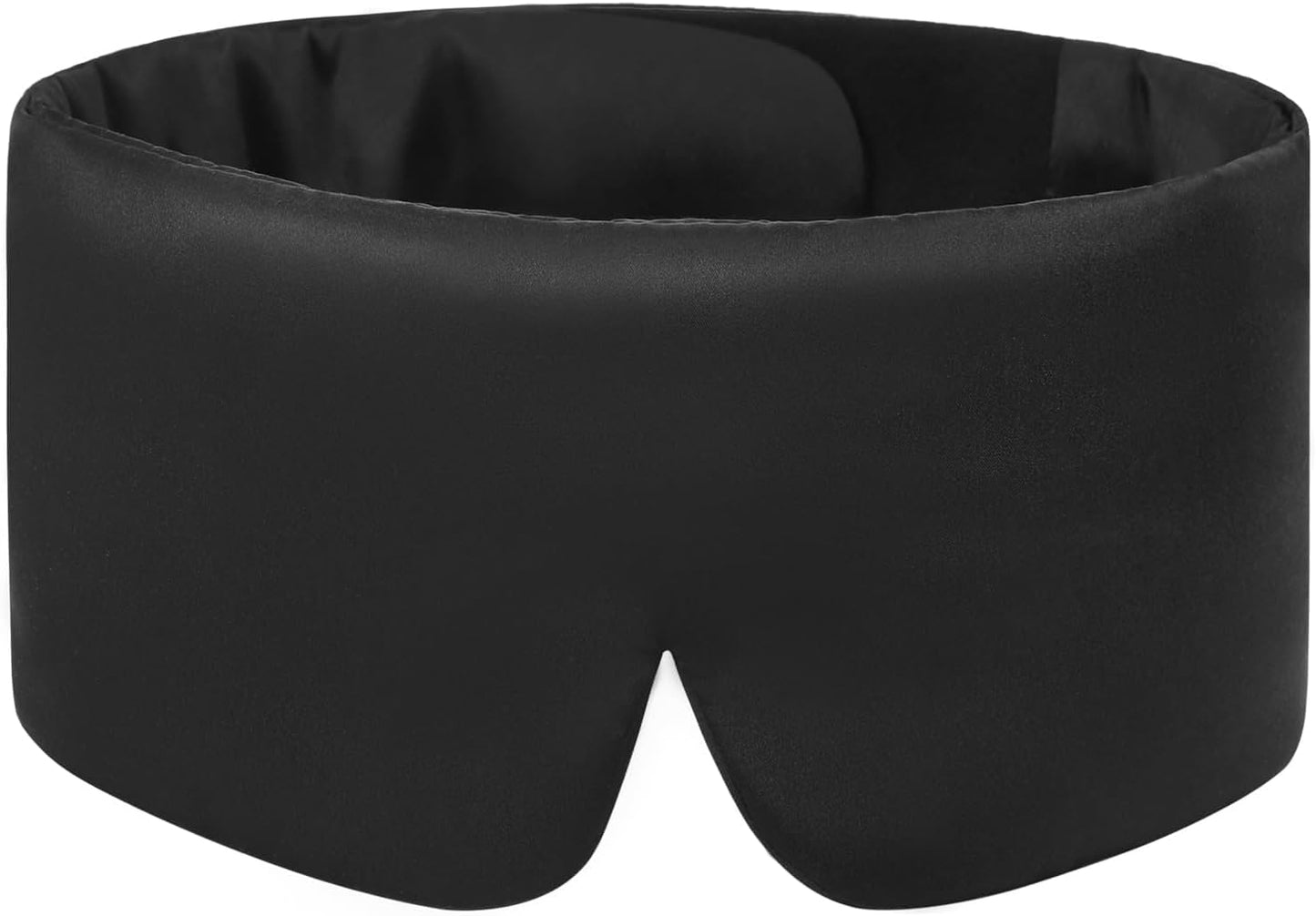 Alaska Bear Sleep Mask Silk Eye Cover with Shaped Pad, Machine Washable | Pressure-free Sleeping, Foam Insert, Upgrade Contour Over Conventional Flat Satin Eye Masks