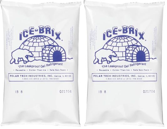 Polar Tech | IB 6 | ICE-BRIX & XTREME BRIX Cold Packs | 6 oz, 6" x 4" x 3/4" (Case of 48)
