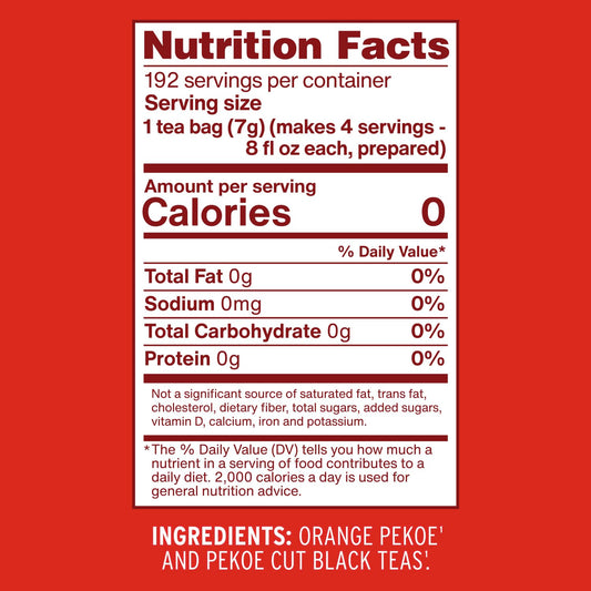 Luzianne Unsweetened Iced Tea Bags 48 Count (Pack of 1)