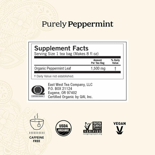 Yogi Purely Peppermint Tea, 16 Tea Bags (6 Pack)