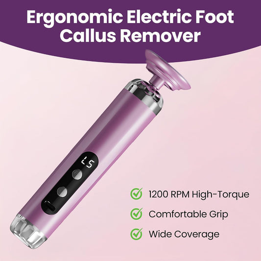Electric Callus Remover for Feet, Cordless Foot Sander with 5 Speeds