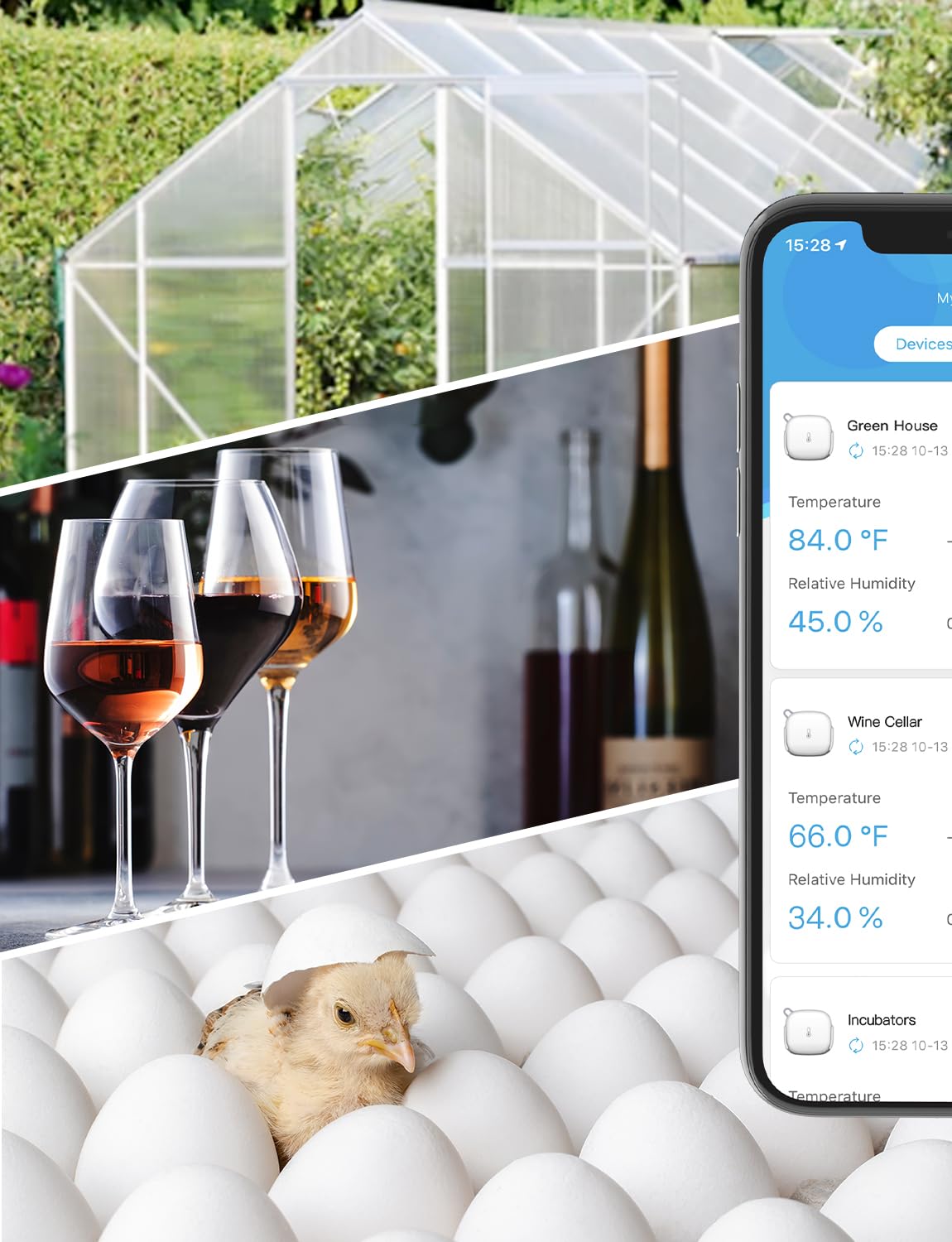 Govee Smart Thermometer Hygrometer, WiFi Humidity Temperature Sensor with App Notification Alert, 2 Years Free Data Storage Export, Wireless Remote Monitor for Room Greenhouse Incubator Wine Cellar
