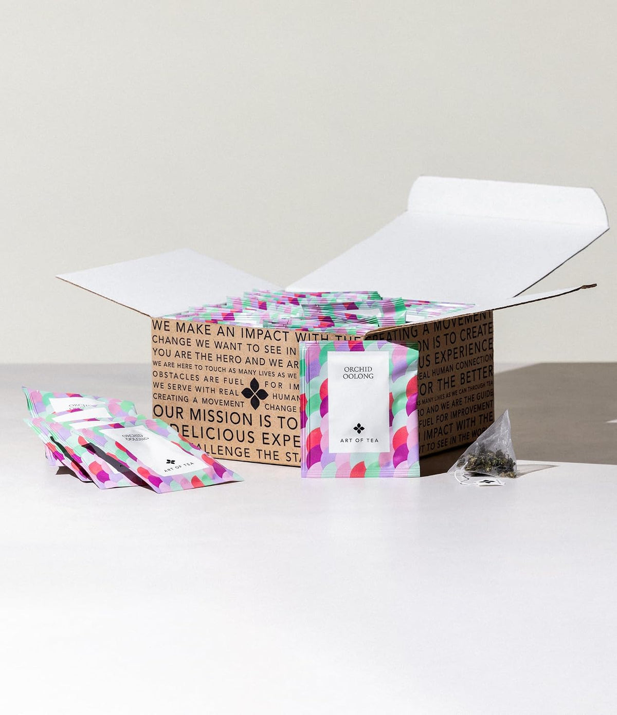 Art of Tea | Orchid Oolong Tea Bags | 50 Pyramid Tea Bag Sachets