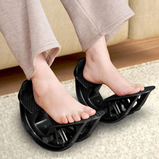 Menolana 2X Foot Rocker Calf Stretcher Portable Fitness Pedal Workout Stretching Tool Tendon Stretch Board for Tight Calves Office Use, Black