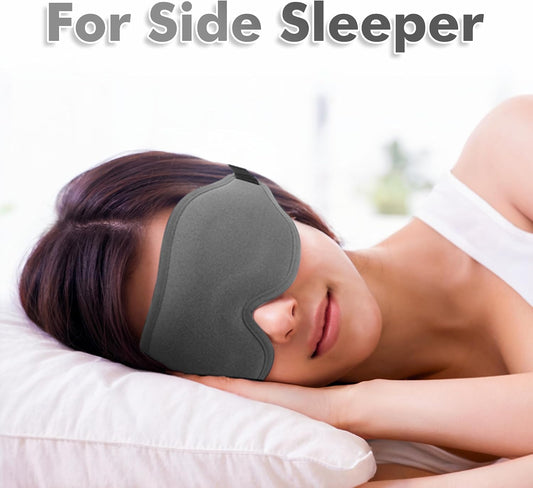 Heated Eye Mask – Warm Compress for Dry Eyes, USB Electric Heating Pad for Stye & Chalazion Eye Treatment, Eye Sleep Mask for Dark Circles and Puffiness Relief (Gray)
