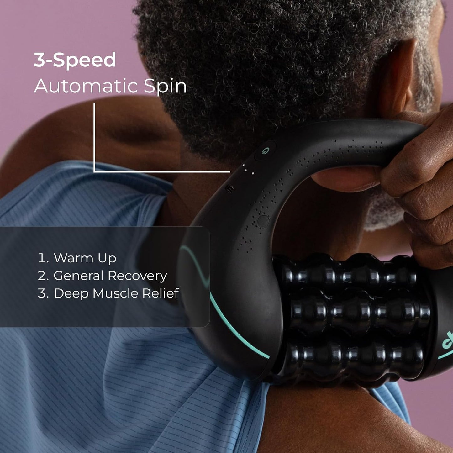 Chirp RPM Rolling Percussive Massager, Deep Tissue Muscle & Back Roller
