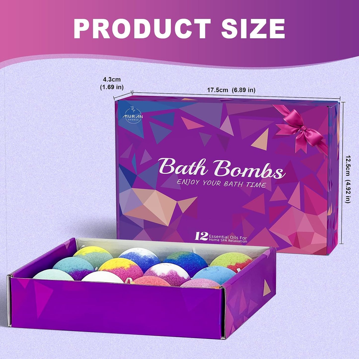 Bath Bombs for Women Gift Set 12 Pack Natural Relaxing Bath Bombs for Her,Aromatherapy Bubble Bath & Fizzy, Fathers Day Handmade Birthday Gifts for women Mom Gifts idea For wife/Teens, girlfriend,Kids