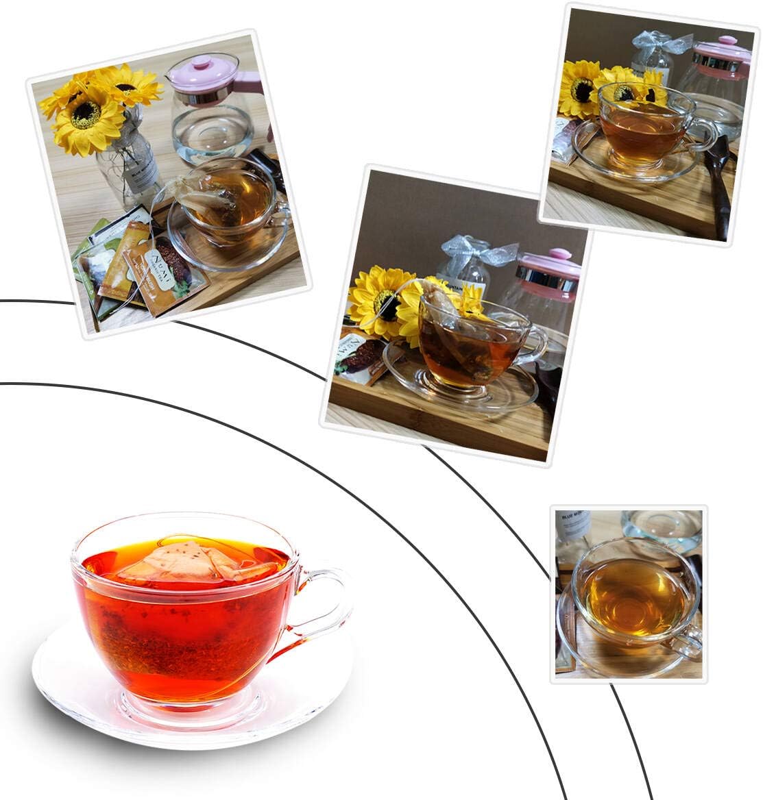 Angooni 300PCS Disposable Tea Filter Bags with Drawstring | 100% Natural & Safe Loose Leaf Tea Empty Tea Bags, 1-Cup Capacity