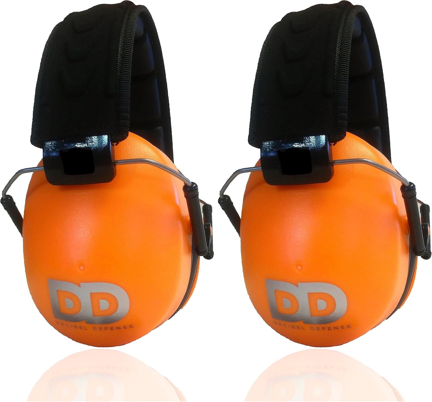 DECIBEL DEFENSE Professional Safety Ear Muffs 37dB NRR - The HIGHEST Rated & MOST COMFORTABLE Ear Protection for Shooting & Industrial Use - THE BEST HEARING PROTECTION...GUARANTEED (BLACK)