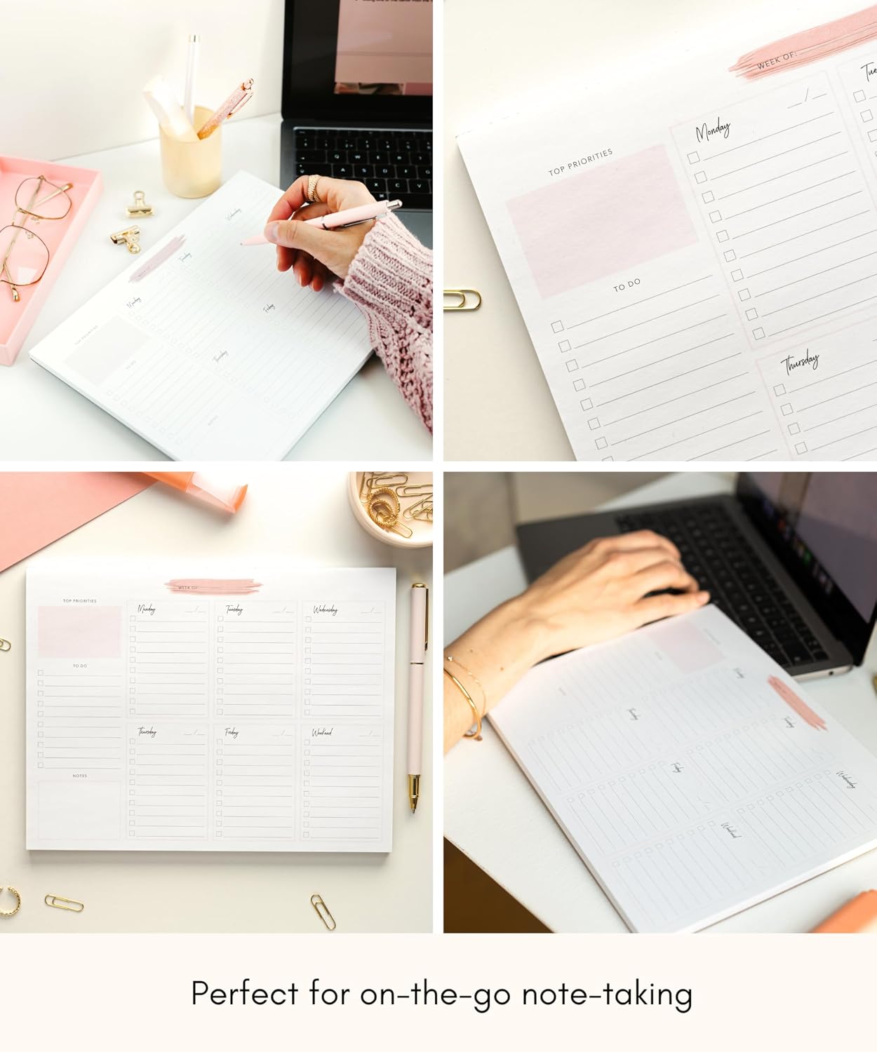 Lamare Weekly Planner Notepad – Premium Undated Weekly To Do List Notepad
