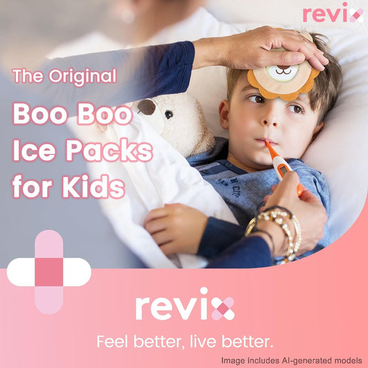 REVIX Kids Ice Packs - Reusable Gel Cold Packs for Toddlers and Babies