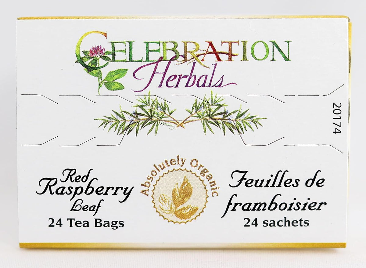 Celebration HERBALS Red Raspberry Leaf Tea Organic 24 Bag, 0.02 Pound