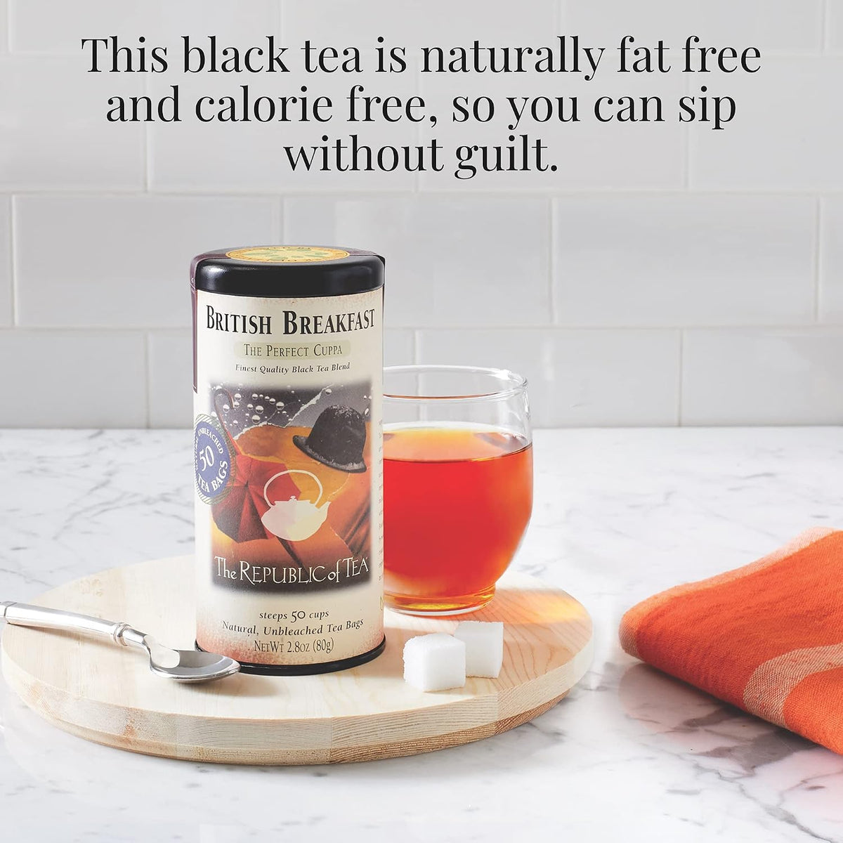 The Republic of Tea British Breakfast Black Tea, 50 Count