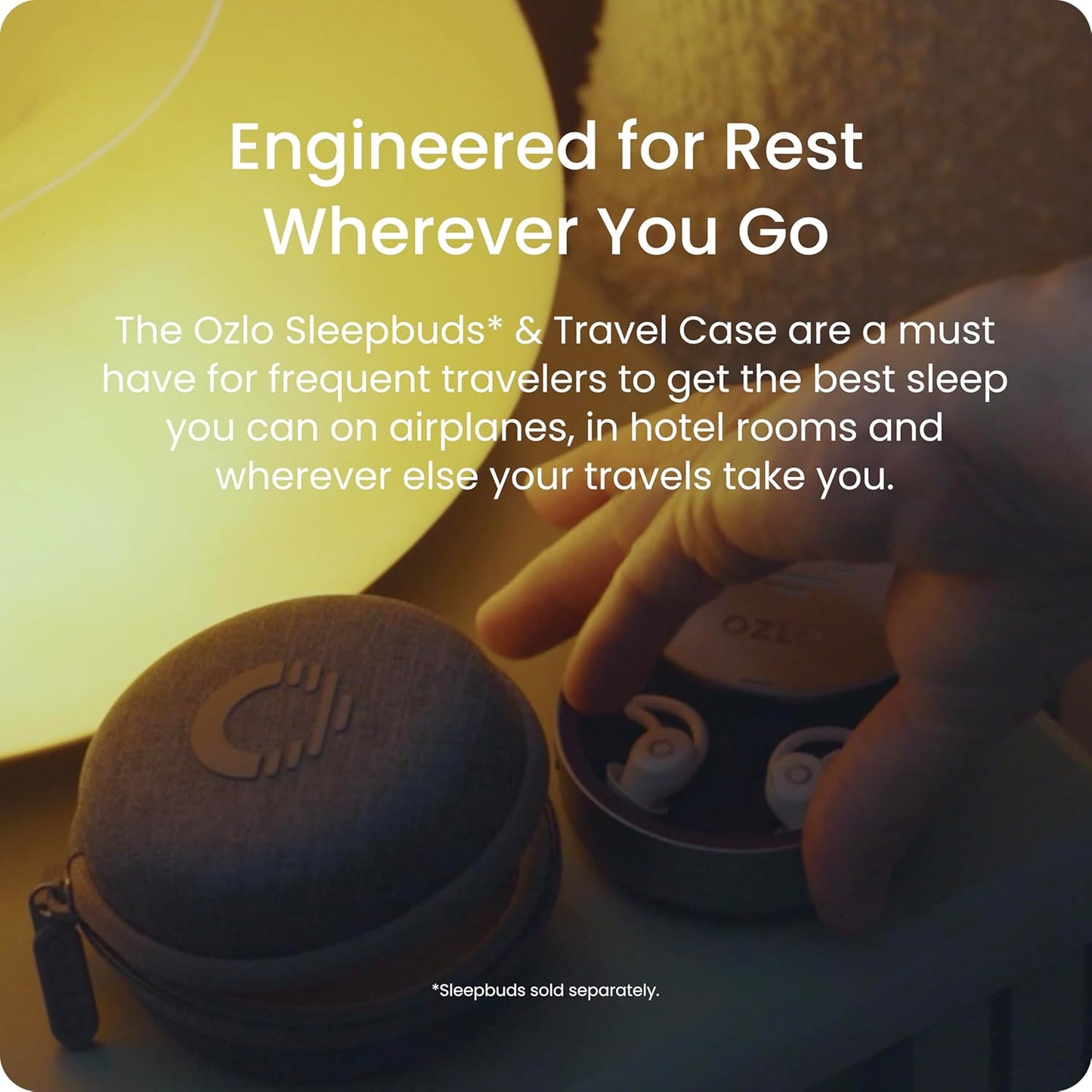 Ozlo Sleepbuds® | Comfortable Side Sleeper Headphones | Up to 10 Hours of Bluetooth LE Streaming | Science-Backed Sleep Sounds | Snore Blocking Comfortable Earbuds