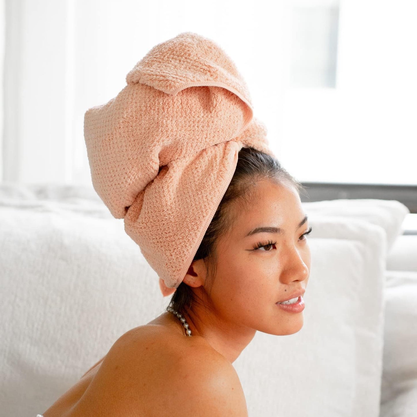 VOLO Hero Capri Blue Hair Towel | Ultra Soft, Super Absorbent, Quick Drying Nanoweave Fabric | Reduce Dry Time by 50% | Towel Wrap for All Hair Types | Anti Frizz & Anti Breakage | Reusable Packaging