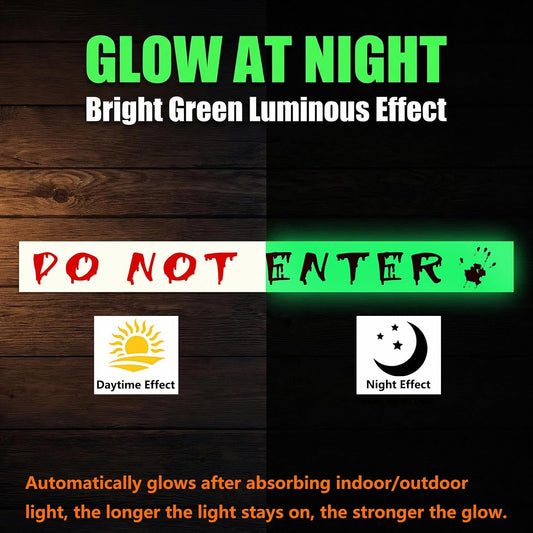 Glow in The Dark Tape with Adhesive Backing for Halloween & Night Decor