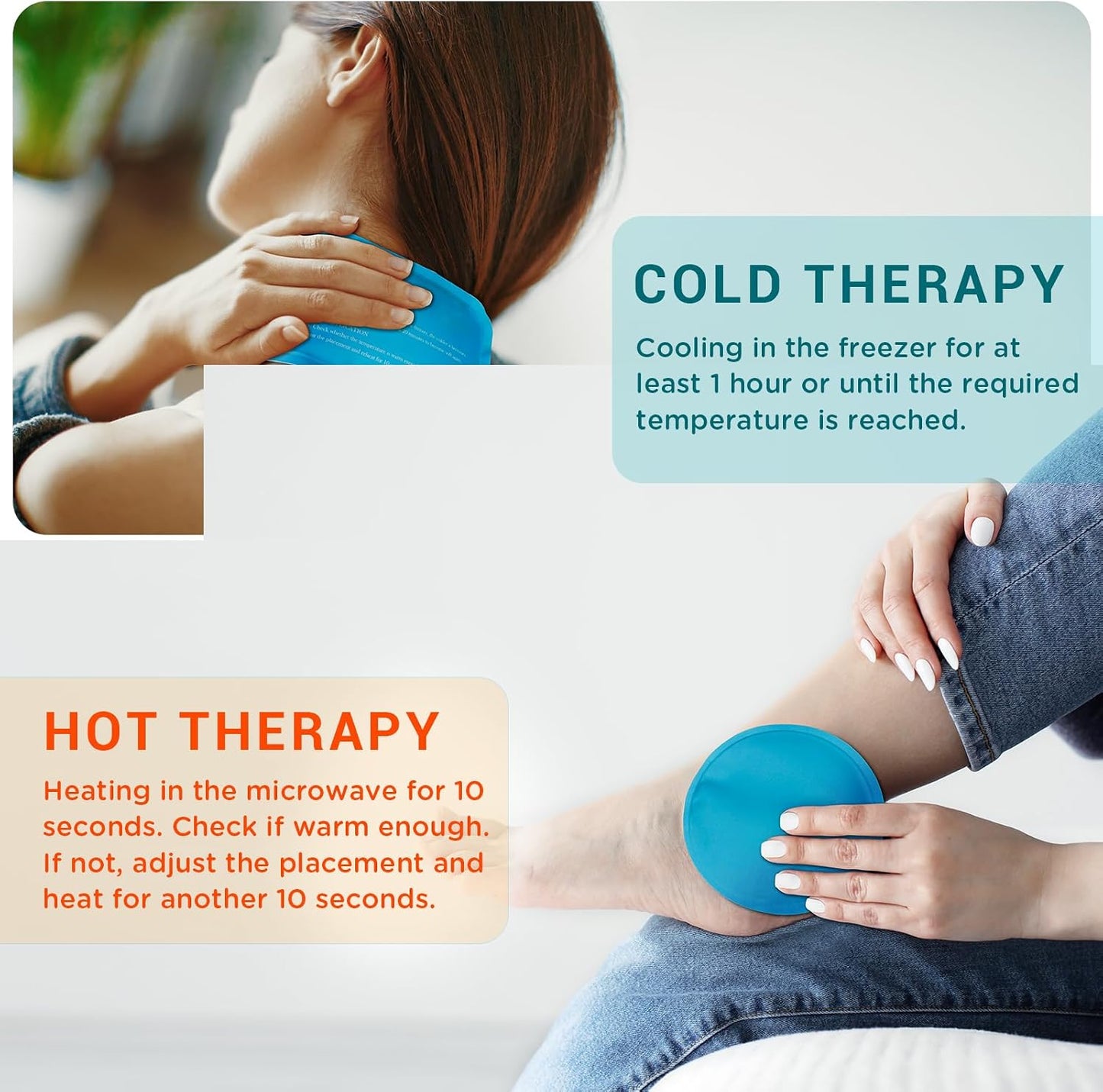 Small Ice Packs, 6 Pcs, Reusable Mini Gel Cold Packs for Injuries, Hot Cold Compress for Kid's Boo Boos, Headaches, Wisdom Teeth, Breastfeeding, Pain Relief, Fever, Mosquito Bite, First Aid 3" X 4.5"